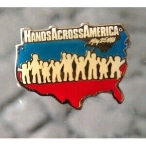Hands Across America Pin May 25, 1986